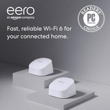 eero 6 AX1800 Dual-Band Mesh Wi-Fi 6 System 2-pack M110211 new -FAST SHIPPING
