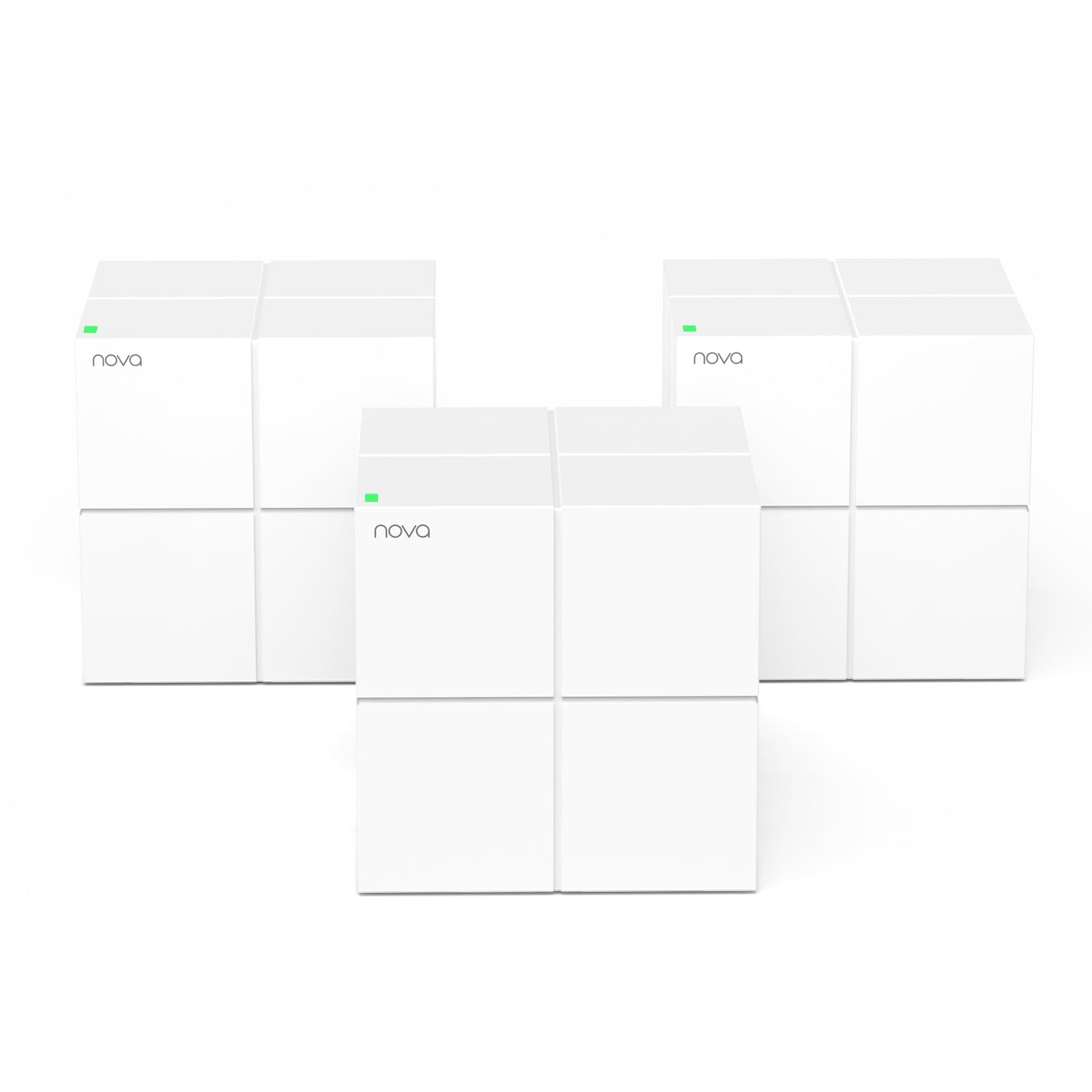 Tenda Nova Mesh WiFi System Covers Up To 6,000 Sq.Ft - 3 Pack - AC1200