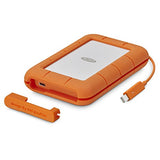 LaCie Rugged 5TB External USB-C USB 3.2 Gen 1 Portable Hard Drive Orange/Silver