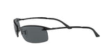 Ray-Ban Polished Black Polarized Grey lens Sunglasses RB3183 002/81 63