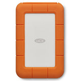 LaCie Rugged 5TB External USB-C USB 3.2 Gen 1 Portable Hard Drive Orange/Silver