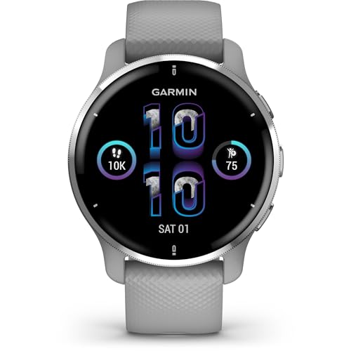 Garmin Venu 2 Plus 43mm Fiber-Reinforced Polymer Case with Silicone Strap Smart