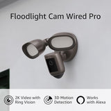 Ring Floodlight Cam Wired Pro 3D Motion Detection Security Camera (Dark Bronze)