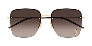 SAINT LAURENT SL 312 M 008 Gold Brown Gradient Women's Extra Large Sunglasses