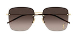 SAINT LAURENT SL 312 M 008 Gold Brown Gradient Women's Extra Large Sunglasses