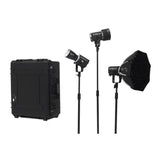Aputure STORM 80c Portable 3 Light Kit with ProLock Hyper Reflector - NEW