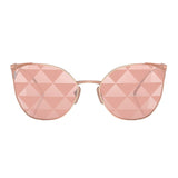 Prada PR 50ZS SVF05T Pink Gold Metal Fashion Sunglasses Pink Lens
