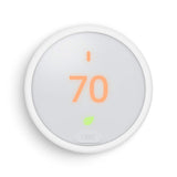 GOOGLE NEST THERMOSTAT E PROGRAMMABLE SMART THERMOSTAT T4002ES - WHITE