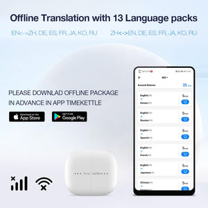 Timekettle M3 Language Translator Earbuds - Online/Offline Translation - NEW