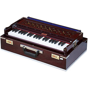 BINA 9 Stopper 3.5 Octaves Multifold Bellow 42 Keys 2 Reeds Harmonium + Bag USA