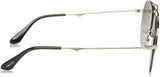 Prada PR 54US Folding Sunglasses Gold/Gradient Mirror Lens - RARE - NEW