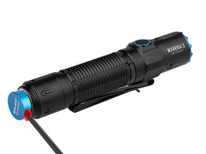 Olight Warrior 3S Black Dual-Switch Tactical Flashlight, 2300 Lumens, 300 Meters