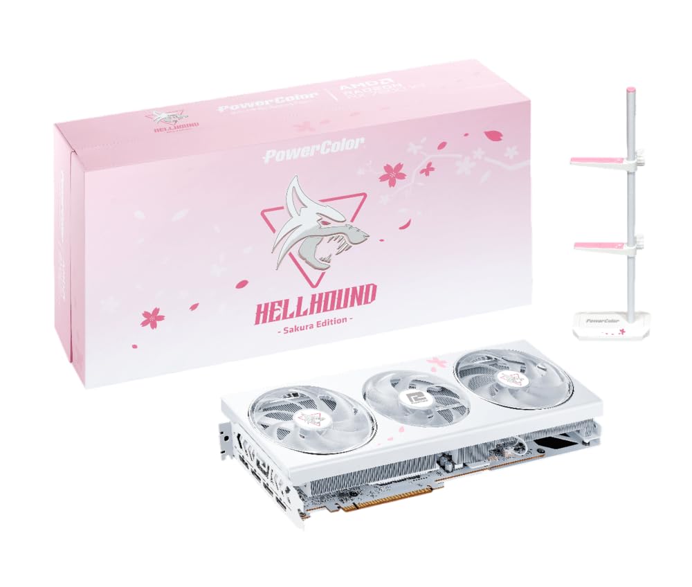 PowerColor Hellhound Sakura AMD Radeon RX 7800 XT 16GB GDDR6 Limited Edition