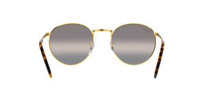 Ray-Ban RB3637 Round Sunglasses, Legend Gold/Polarized Clear Gradient Dark Grey