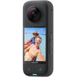 Insta360 X3 Waterproof Action Camera - 5.7K 360 72MP Photos Stabilization - Bundle