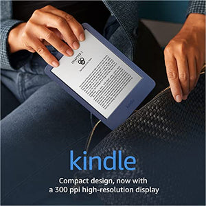 Amazon Kindle E-Reader 6" Display - 16GB Storage - 2022 Release - Denim Blue