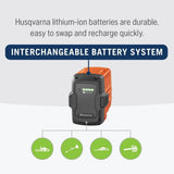 Husqvarna Bli30 36V 7.5Ah Lithium Ion Power Tool Battery Pack With Fuel Indicator