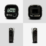 GOLFBUDDY Voice 2S+ Talking GPS Rangefinder, Clip on Hat Golf Navigation, Slope Mode on/Off, 18 Hours Battery Life, Shot Distance Measurement, Preloaded with 40,000 Courses Worldwide (Black)