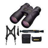 Nikon 16003 PROSTAFF 7S 10x42 Compact Binocular - Black - (BUNDLE)