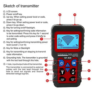 Noyafa NF-826 Wire Tracker Portable Cable Tester Underground Locator