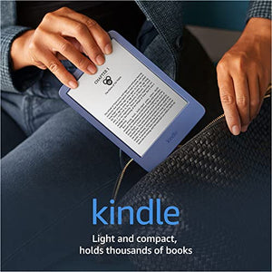 Amazon Kindle E-Reader 6" Display - 16GB Storage - 2022 Release - Denim Blue