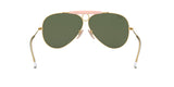 New Ray Ban Sunglasses NEW AVIATOR SHOOTER RB3138 001 GOLD/GREEN LENS 62MM