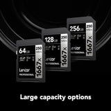 2-Pack 128GB Professional SD Cards - UHS-II Class 10, 250MB/s Transfer Speed