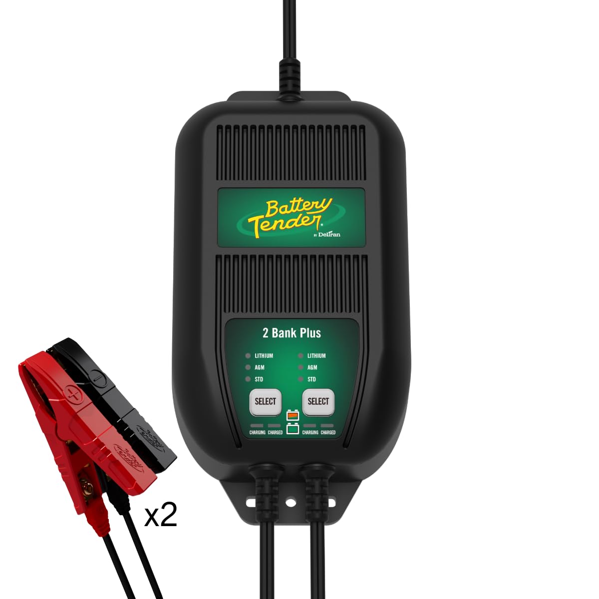 Battery Tender 2 Bank Multibank Charger - 2.5 AMP 1.25 AMP/Bank- 022-0165-DL-WH