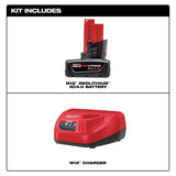 Milwaukee 48-59-2440 12V 4.0 Ah Battery Pack and Charger Starter Kit