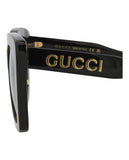 Brand New GUCCI Women's Black with Gold Accent Temples Designer Sunglass Frames