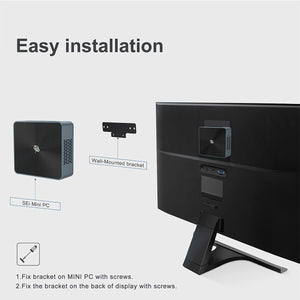 Beelink SEI8 Mini PC Intel 8th Gen i5-8279U - 8GB RAM - 256GB NVMe SSD 4K
