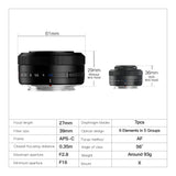 Titanium TTartisan 27mm F2.8 AF Lens for Fuji X-Mount Cameras XS10 X-E4 X-T10