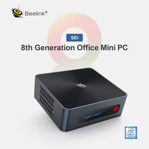 Beelink SEI8 Mini PC Intel 8th Gen i5-8279U - 8GB RAM - 256GB NVMe SSD 4K