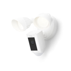 Ring Floodlight Cam Wired Plus | motion-activated 1080p HD video - White (2021)