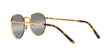 Ray-Ban RB3637 Round Sunglasses, Legend Gold/Polarized Clear Gradient Dark Grey