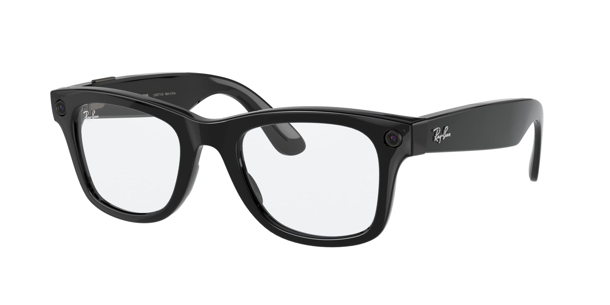Ray-Ban Stories Wayfarer Square Smart Glasses Transition Lens Clear to Brown 50 mm
