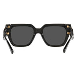 Versace Woman Sunglasses Black Frame, Dark Grey Lenses, 53MM