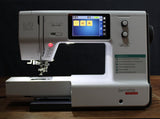 Open Box Bernette B70 Deco Sewing Machine with Embroidery Kit, 5-inch LCD Display, 208 Motifs, 3 Hoops, Bobbins, Needles, Threader, Extension Table, LED Light, Professional Presser Foot, for Quilting Projects