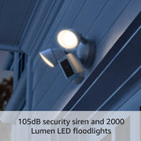 Ring Floodlight Cam Wired Plus | motion-activated 1080p HD video - White (2021)