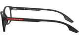 PRADA LINEA ROSSA PS 04MV DG01O1 Eyeglasses BLACK RUBBER Demo 54mm