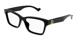 Gucci Eyeglasses Frames GG1476OK 003 Polished Black Cat Eye Full Rim 55-16-145 NEW