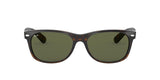 Ray-Ban RB2132 New Wayfarer Square Sunglasses, Tortoise/G-15 Green, 55 mm