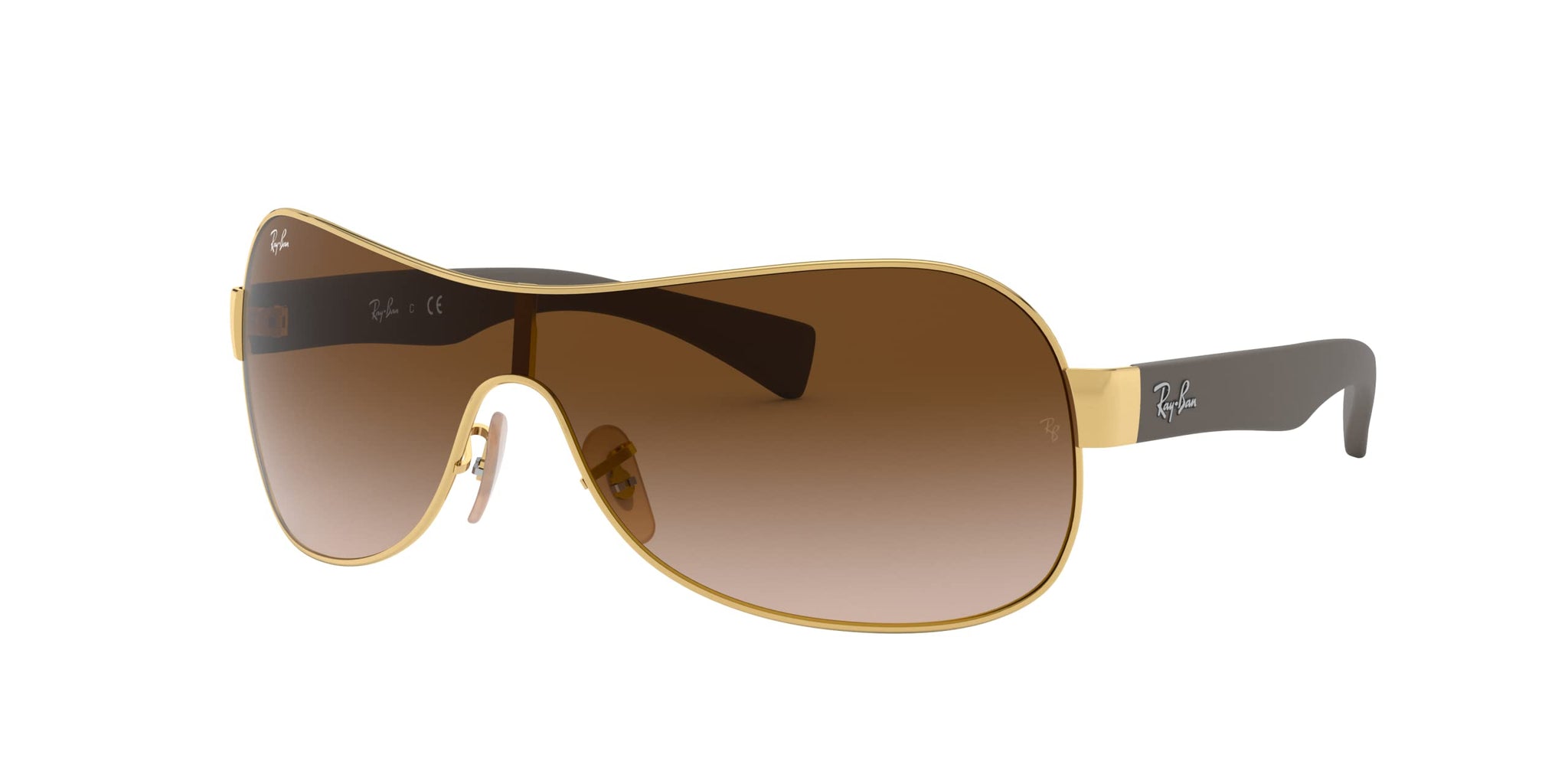 Ray Ban Shield Frame Sunglasses RB3471 00113 Arista 32mm - NEW