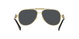 Versace Unisex Sunglasses Gold Frame, Dark Grey Lenses, 59MM  0VE2236