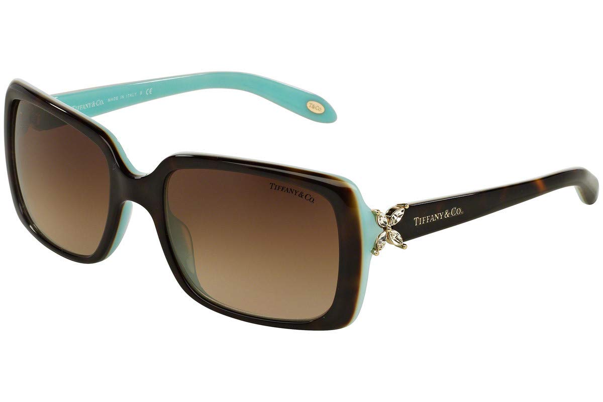 TIFFANY & Co. TF4047B Havana Blue / Brown Gradient 55 mm Sunglasses
