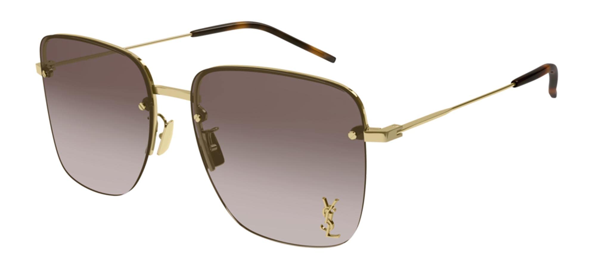 SAINT LAURENT SL 312 M 008 Gold Brown Gradient Women's Extra Large Sunglasses