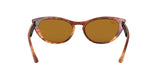 Ray-Ban RB4314N Nina Sunglasses + Vision Group Accessories Bundle (Striped Havana/Crystal Brown (954/33))