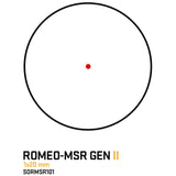 Sig Sauer Electro-Optics SORMSR101 ROMEO MSR Gen II Black 1x20mm 2 MOA Red Dot