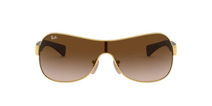 Ray Ban Shield Frame Sunglasses RB3471 00113 Arista 32mm - NEW