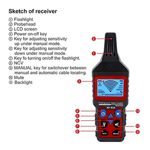 Noyafa NF-826 Wire Tracker Portable Cable Tester Underground Locator